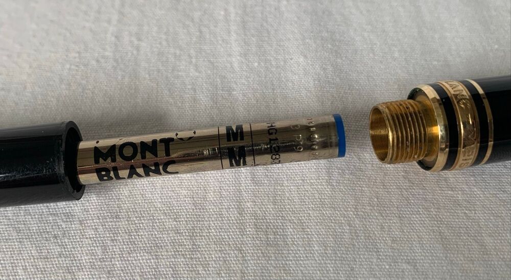 Vtg Montblanc Meisterstuck Black Gold LeGrand Ballpoint Pen GERMANY - Picture 8 of 8